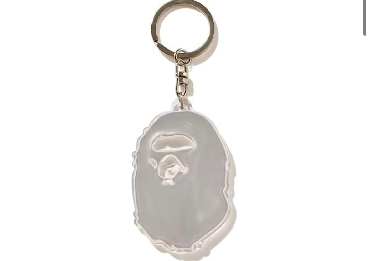 BAPE Ape Head Reflective Keychain (FW20) White