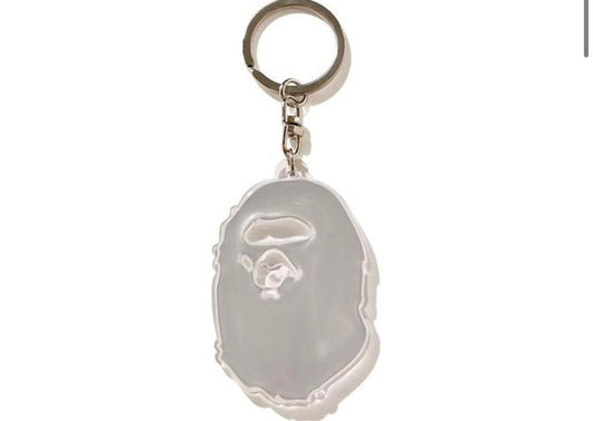 BAPE Ape Head Reflective Keychain (FW20) White