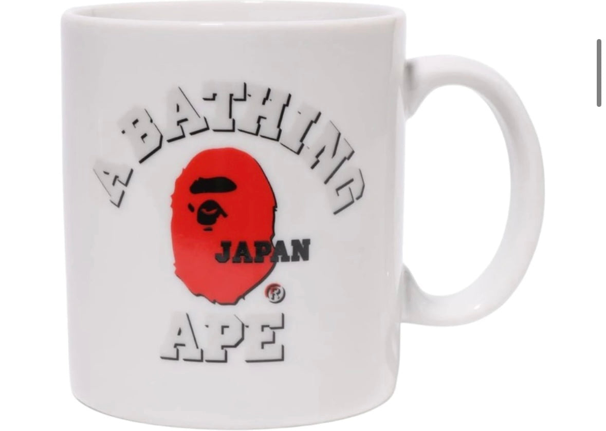 BAPE Japan Souvenir 2 Mug White/Red