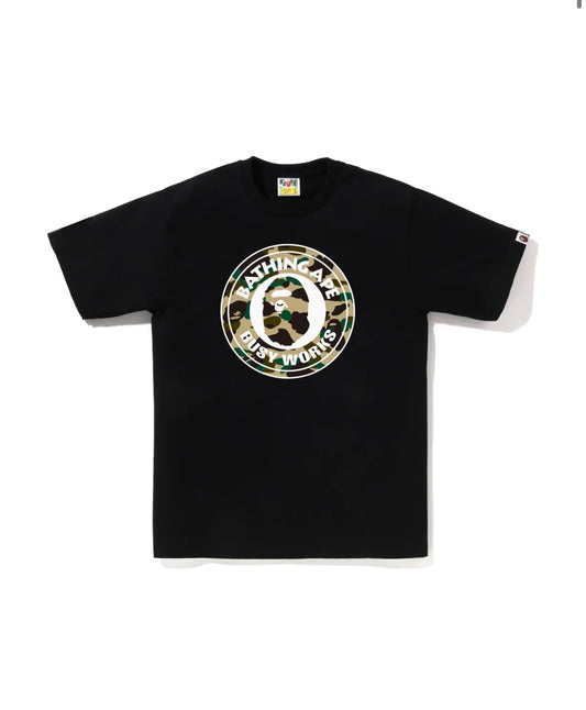 BAPE 1st Camo Busy Works Tee Black/Yellow