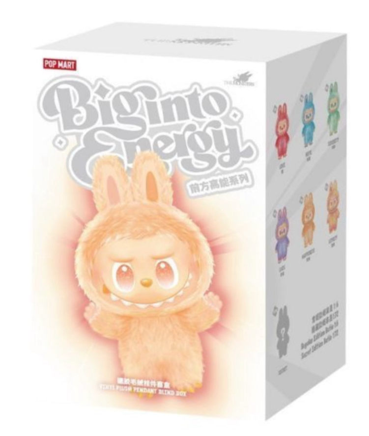POP MART LABUBU THE MONSTERS BIG INTO ENERGY SERIES VINYL PLUSH PENDANT SINGLE BLIND BOX