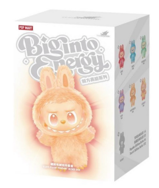 POP MART LABUBU THE MONSTERS BIG INTO ENERGY SERIES VINYL PLUSH PENDANT SINGLE BLIND BOX