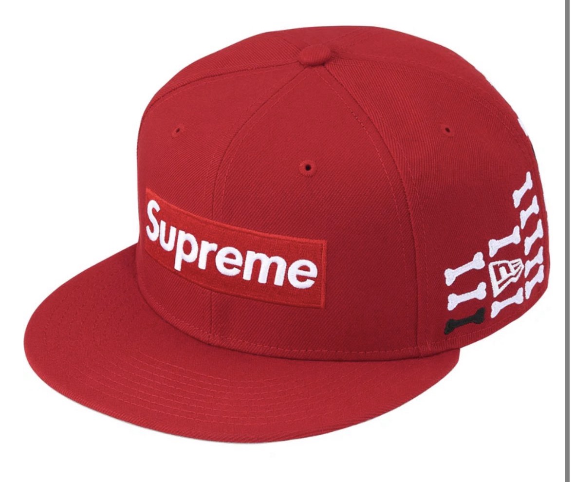 Supreme Bones Box Logo New Era® FW25 Red