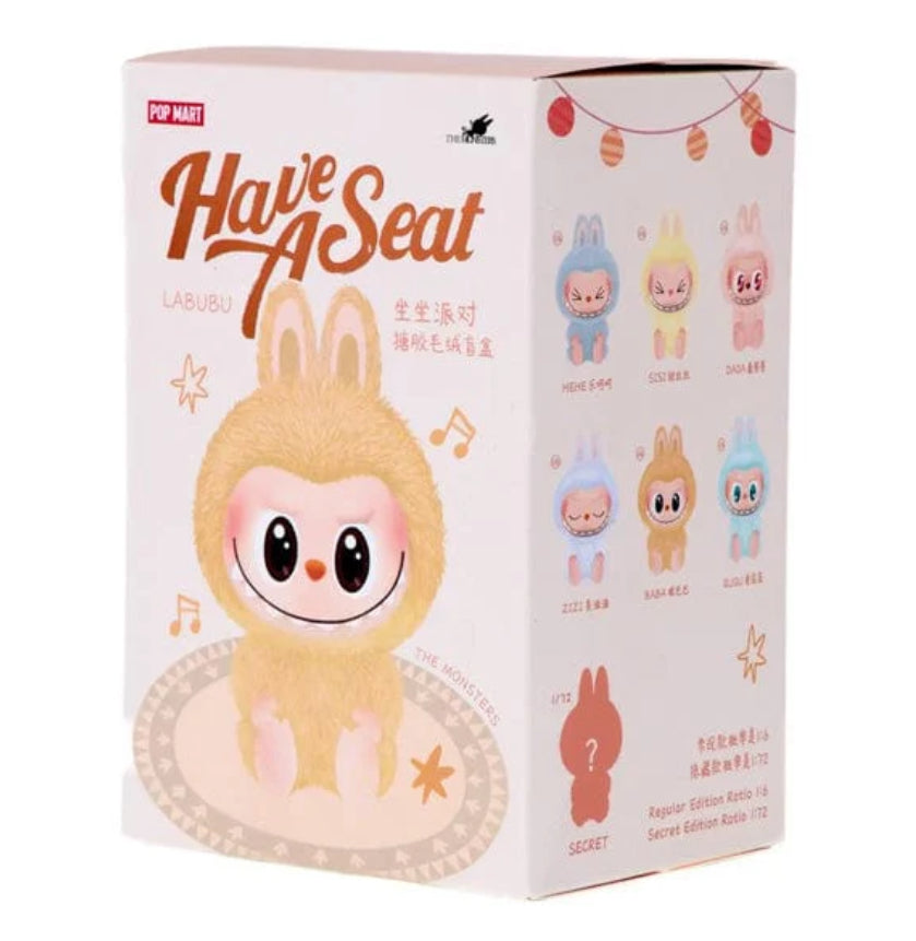 POP MART LABUBU THE MONSTERS HAVE A SEAT VINYL PLUSH BLIND BOX