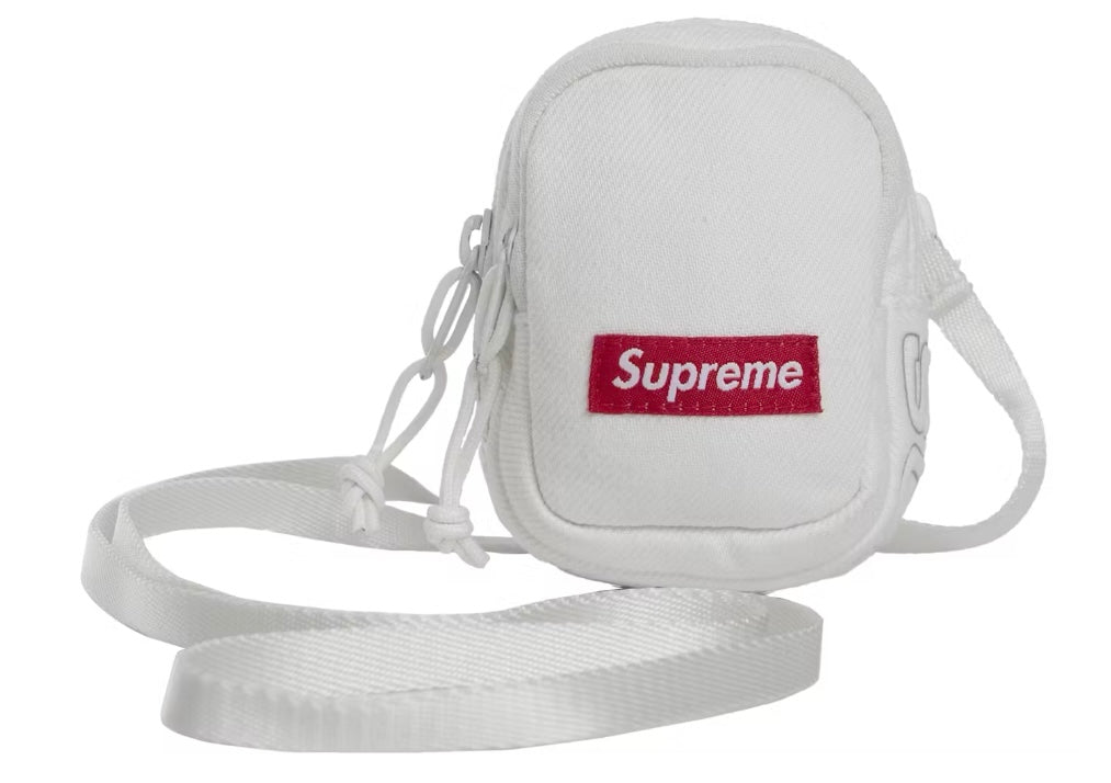 Supreme FW25 Denim Mini Utility Bag White